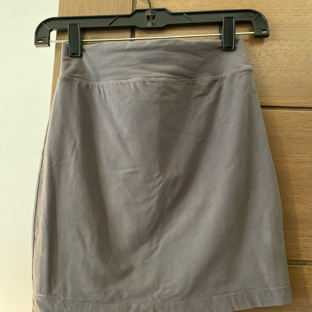 Splendid Cotton Grey Stretch Mini Skirt SM